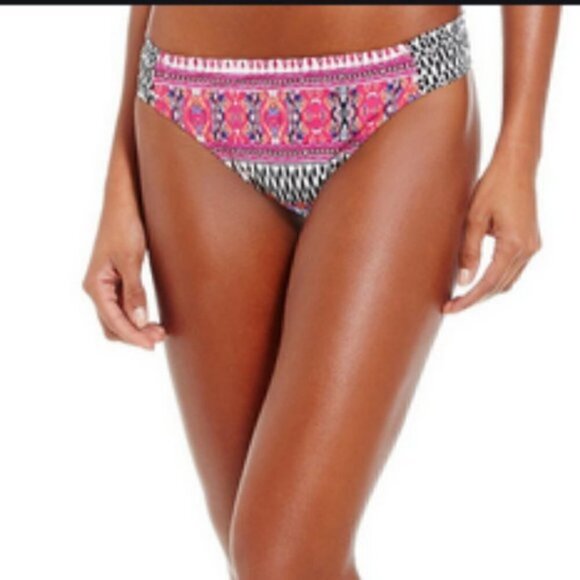 NWT Riviera Stripe Tab Side Hipster swim Bottom - Picture 2 of 8